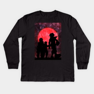 Minimalist Midoriya Bakugo Shoto Kids Long Sleeve T-Shirt